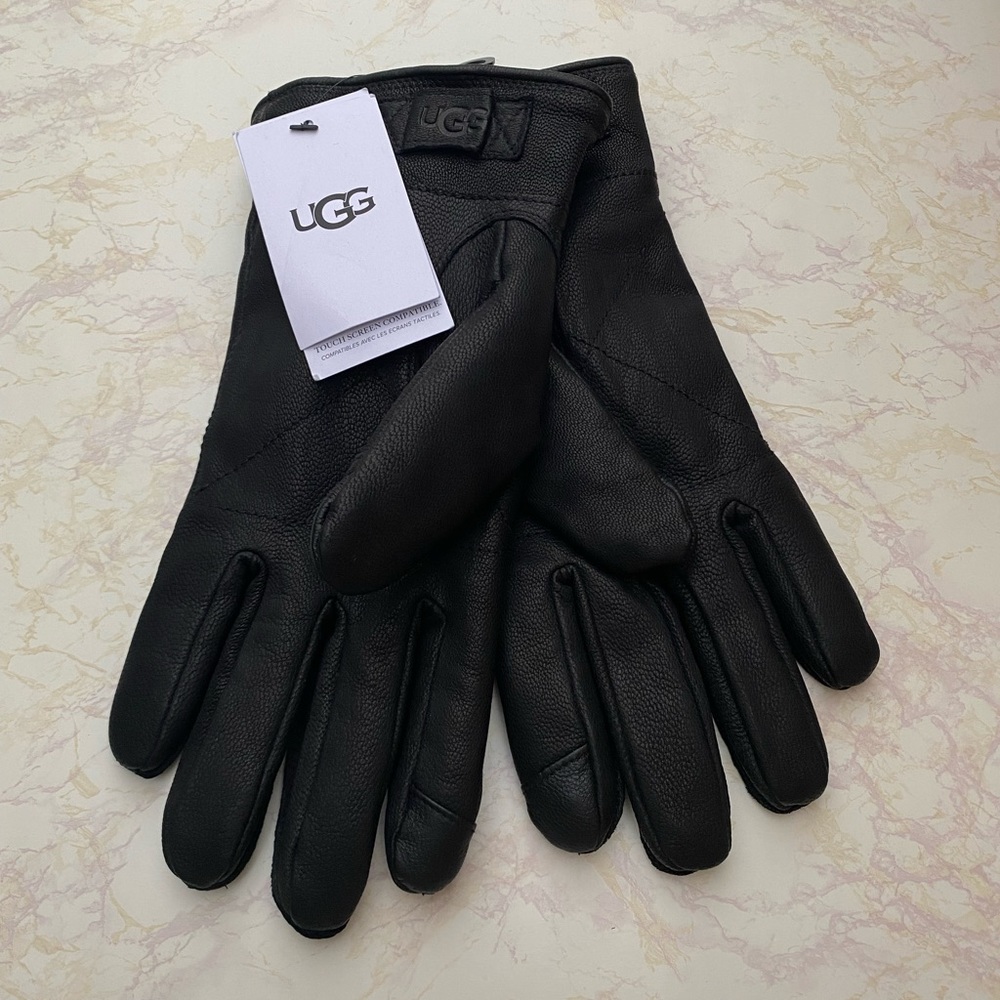 Genuine leather Ugg winter gloves